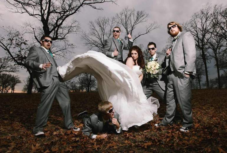 Фото и картинки: Необычная свадебная фотосессия
