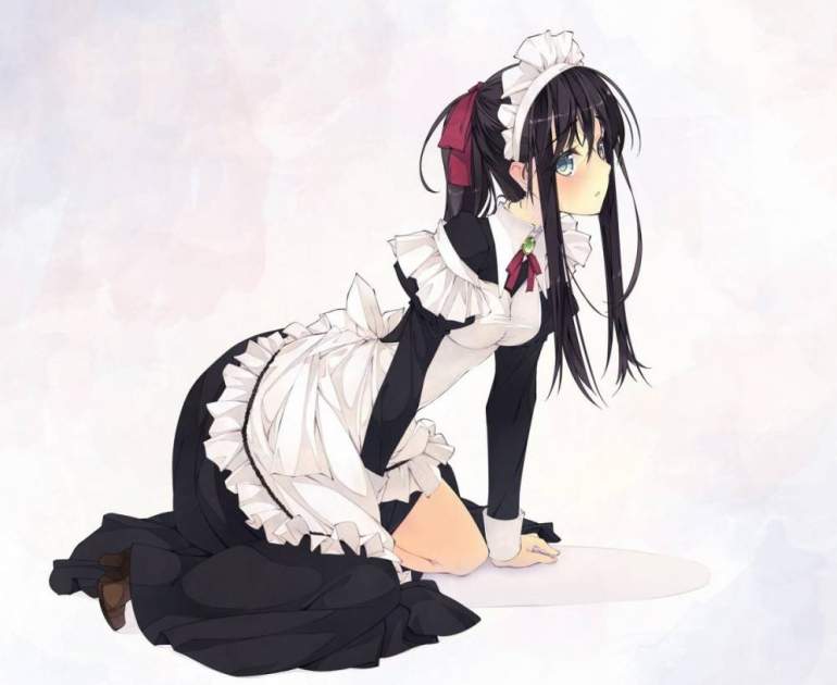 Аниме девушка: горничная - картинки