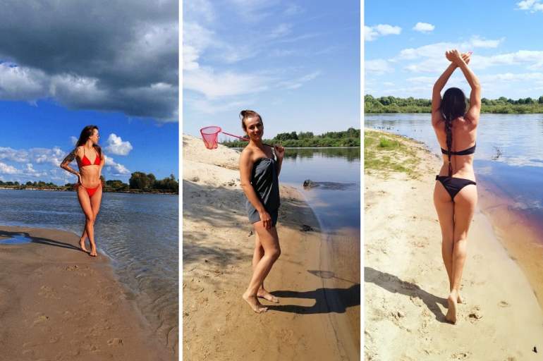 Белорусы отдыхают на берегу Припяти