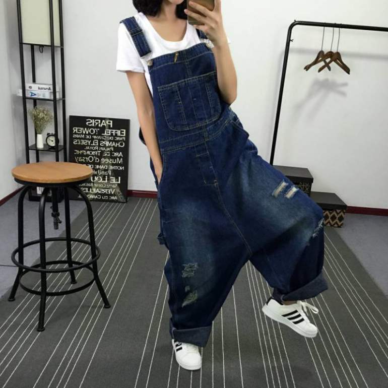 Стиль: Брюки с лямками - фото идеи