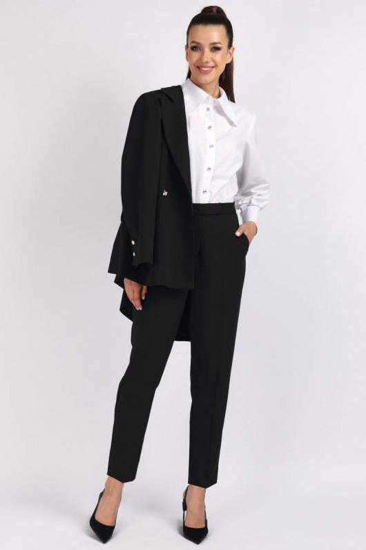 Стиль: Костюм брюки женские джинсовка - фото идеи