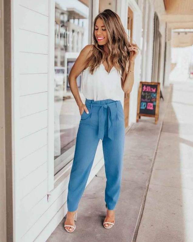 Стиль: Летние брюки оджи - фото идеи