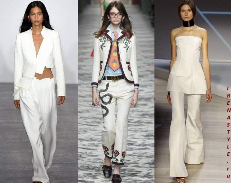 Стиль: Модный брючный костюм на весну лето - фото идеи