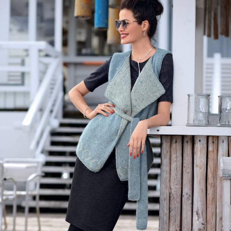 Стиль: Платье жилет из трикотажа - фото идеи