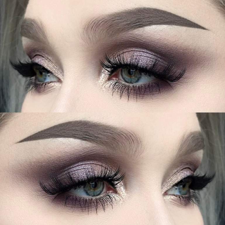 Красивые девушки и Тени для серых глаз