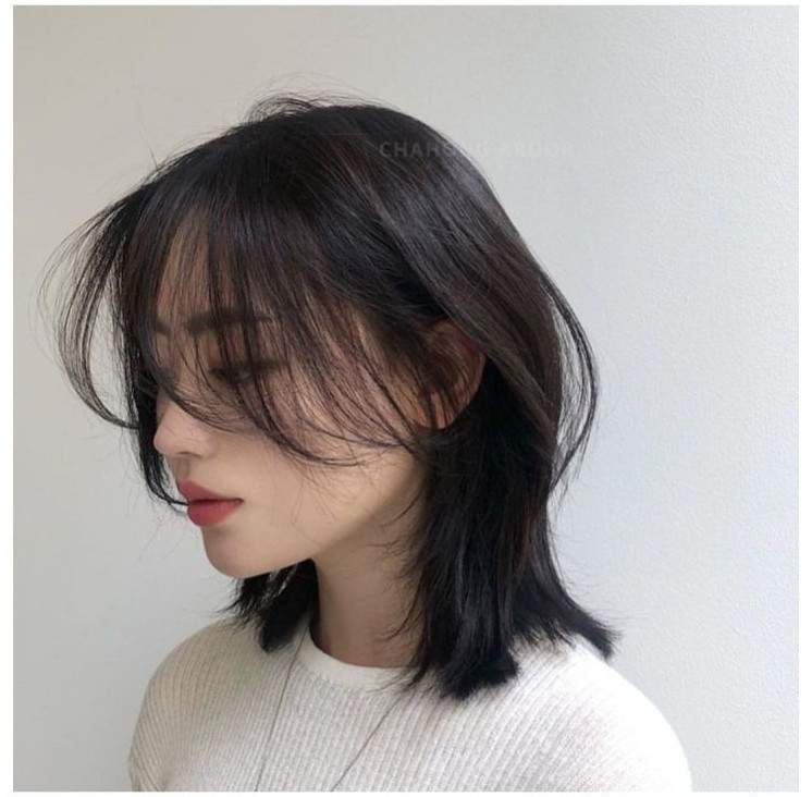 Маллет стрижка корейская сексуальные женщины на фото