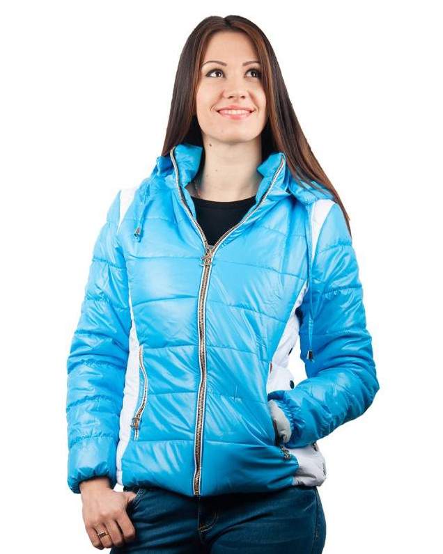 Стиль: Голубая куртка - фото идеи