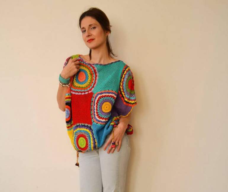 Стиль: Кофта в стиле пэчворк - фото идеи