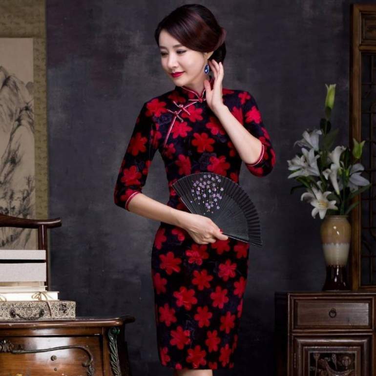 Стиль: Платье ципао оверлорд - фото идеи