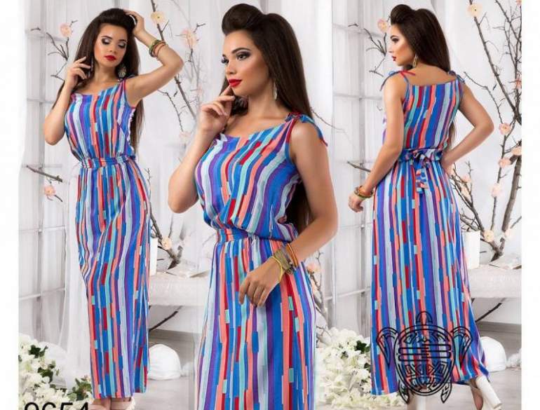 Стиль: Штапельные платья макси - фото идеи