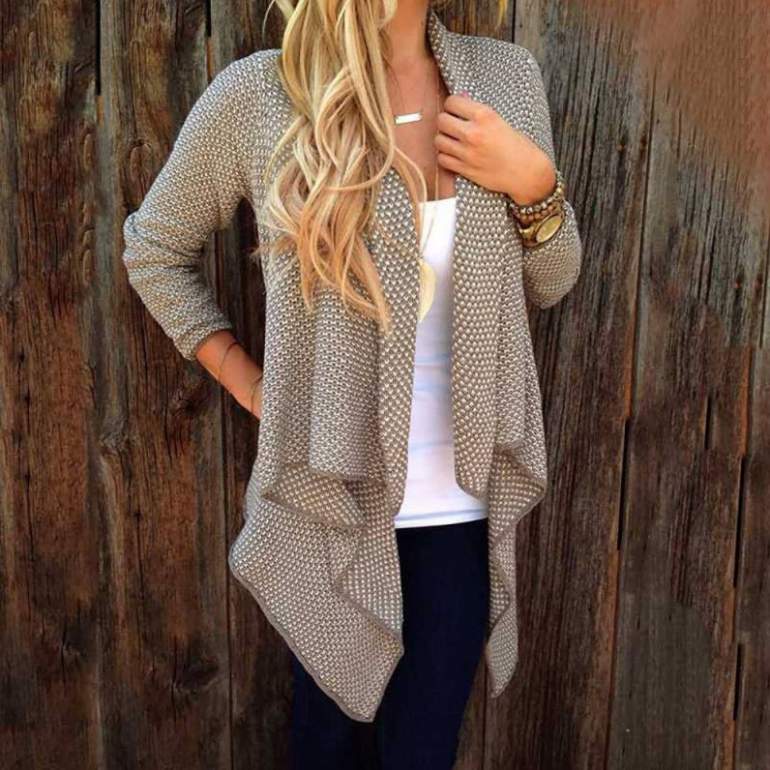 Стиль: Удлиненная кофта - фото идеи