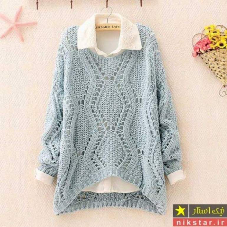 Стиль: Вязаные кофты необычный фасон - фото идеи