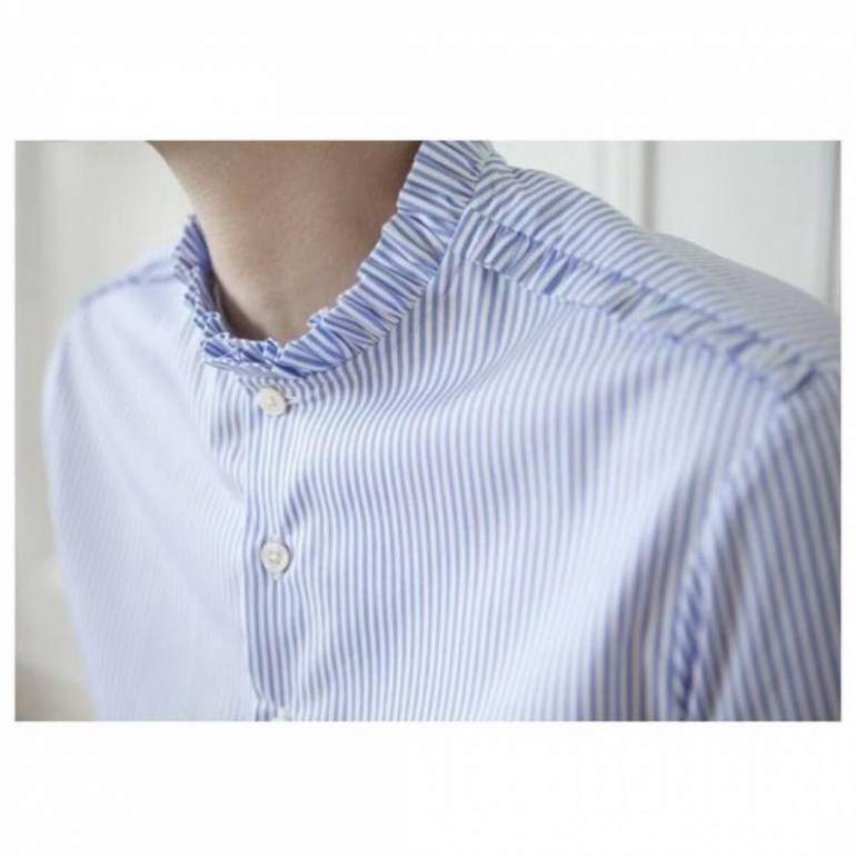 Стиль: Воротник рубашки женской - фото идеи