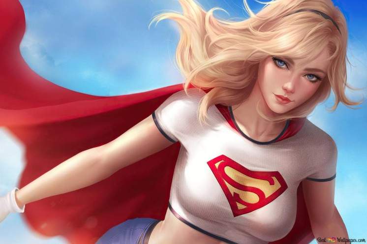 Супергерл красивая девушка на фото