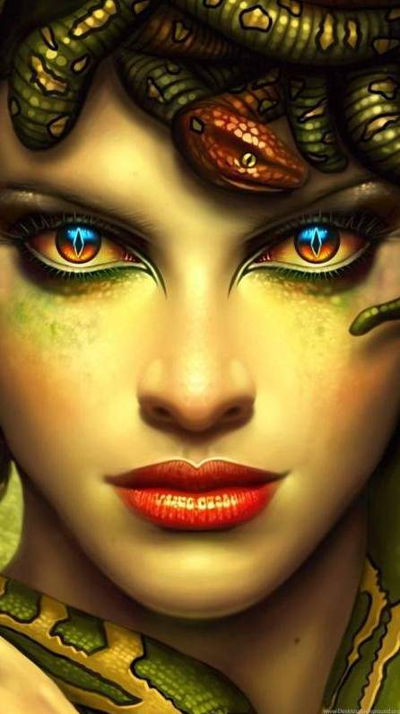 Змеиные глаза у сексуальные женщины на фото