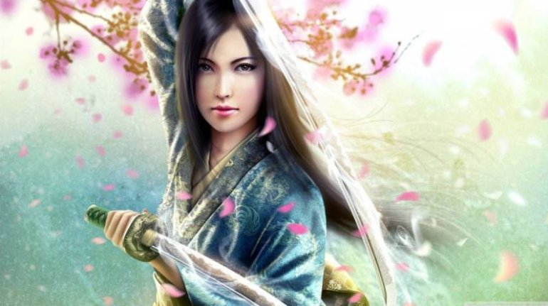 Девушка Самурай - аниме картинки