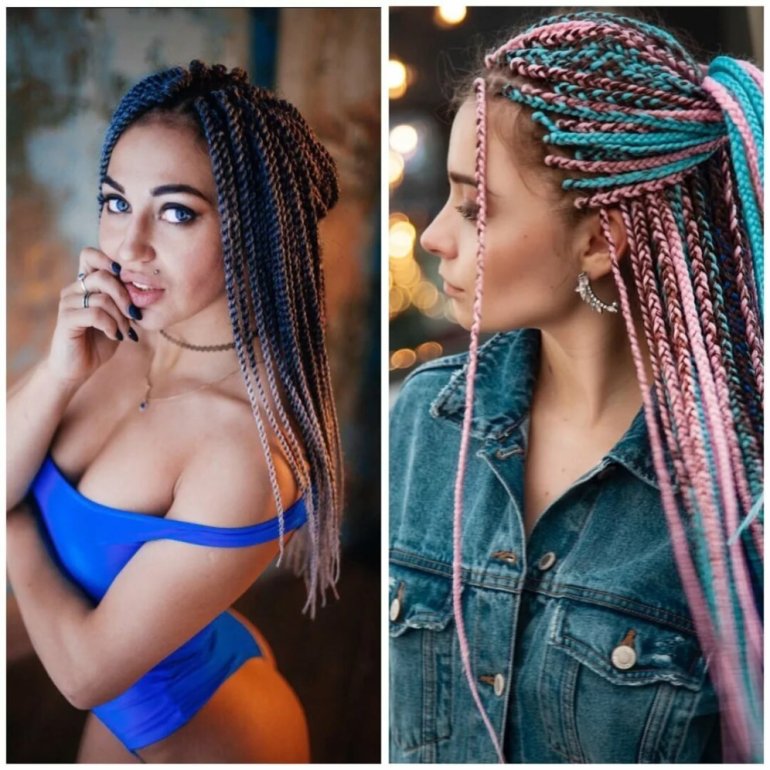 Красивые девушки и Афрокосы до и после