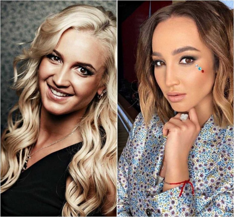 Красивые девушки и Ханна до пластики