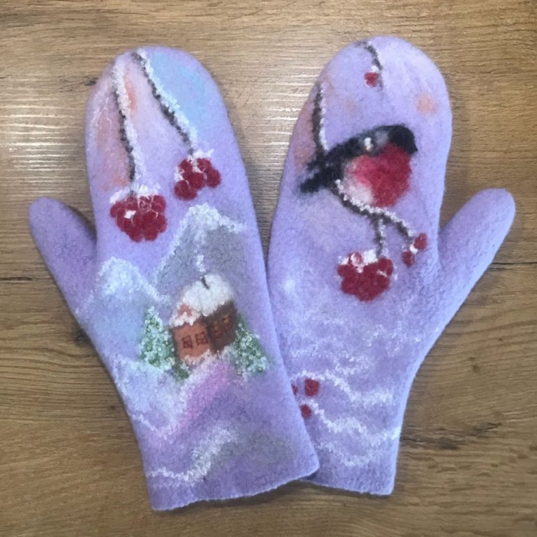 Красивые девушки и Валяные варежки