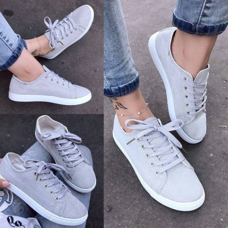 Стиль: Белые молодежные кроссовки - фото идеи