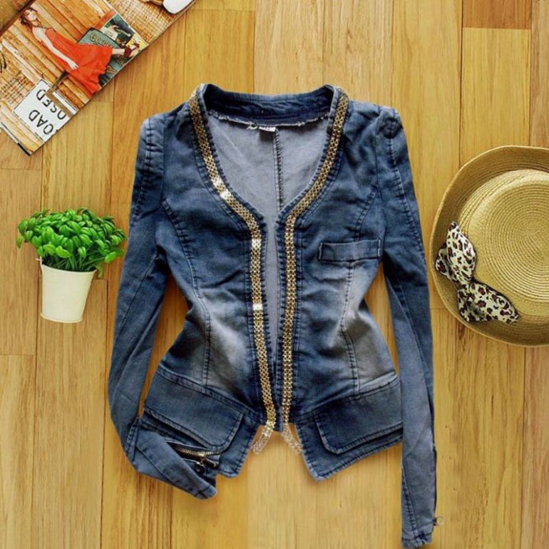 Стиль: Джинсовый жакет - фото идеи