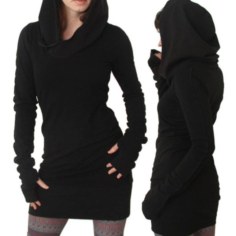 Стиль: Кофта до колен - фото идеи