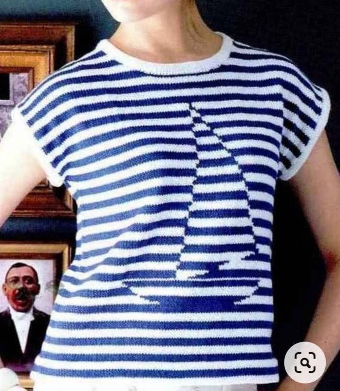 Стиль: Кофта в морском стиле - фото идеи