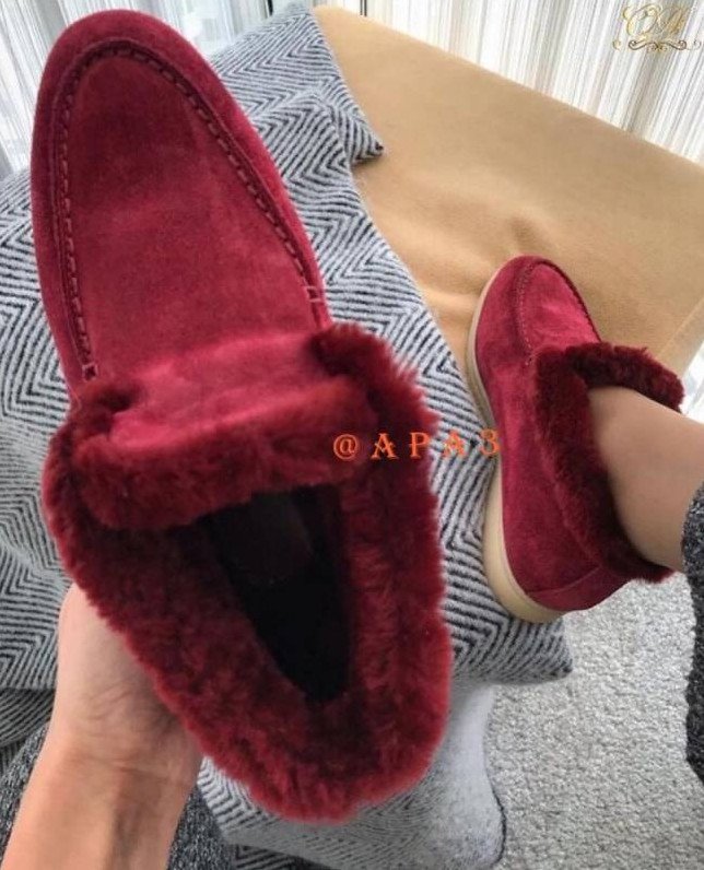 Стиль: Меховые мокасины - фото идеи