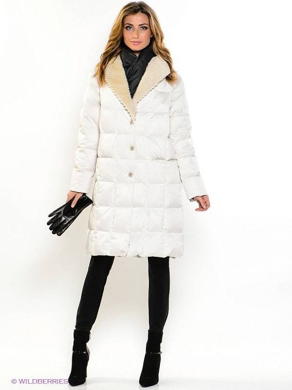 Стиль: Пуховик с большим воротником - фото идеи