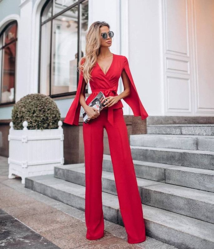 Стиль: Стильные вечерние комбинезоны - фото идеи