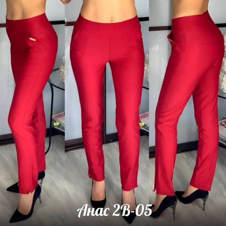 Стиль: Стрейчевые брюки - фото идеи