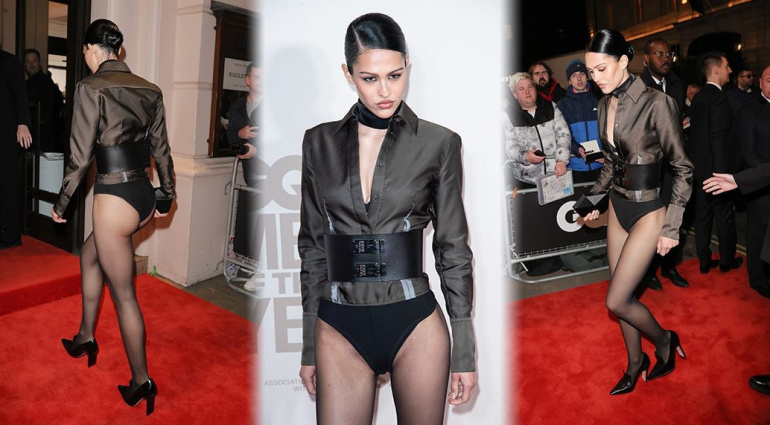 Амелия Грей Хэмлин появилась в нижнем белье на церемонии "Мужчины года 2023" по версии GQ