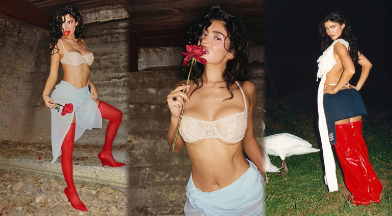 Фото: Кайли Дженнер в журнале Interview