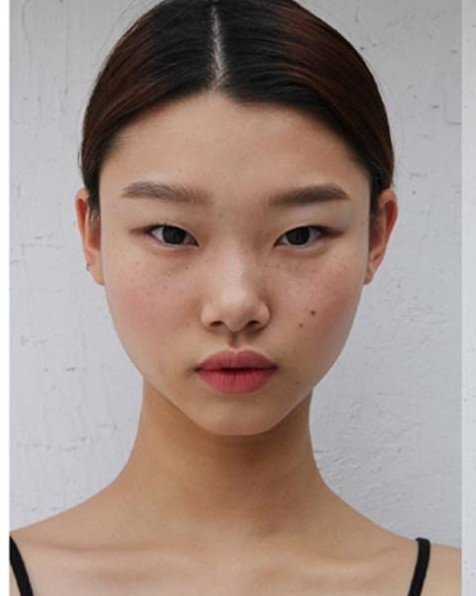 Лицо девушки азиатки - фото