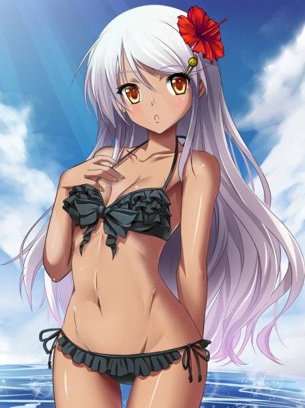 Смуглые девушки - картинки аниме