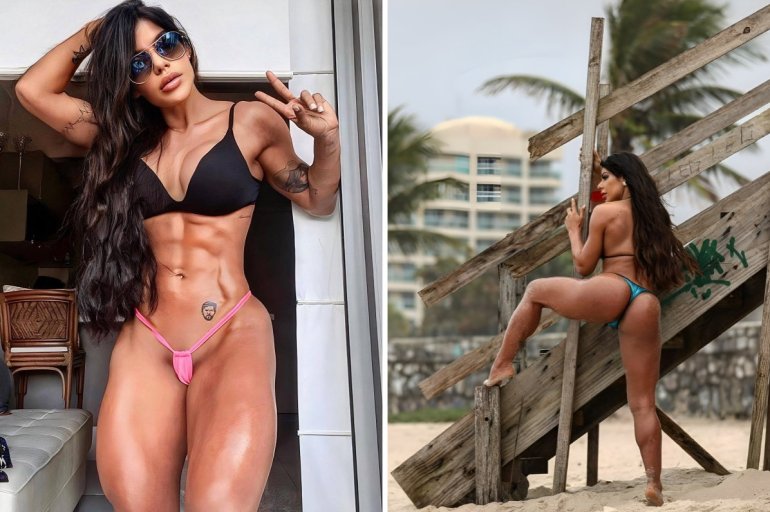 Сюзи Кортез - женщина-Халк из Бразилии.