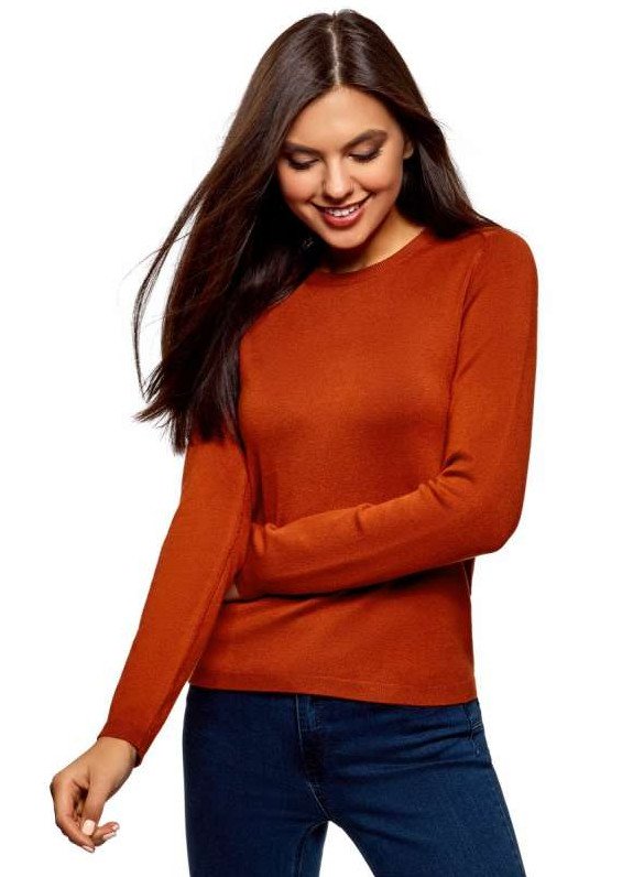 Мода: Кофта терракотового цвета