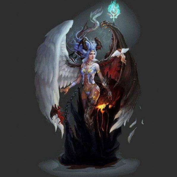 Полуангел полудемон - картинки