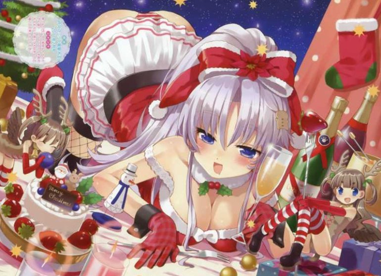 Аниме в стиле нового года - картинки