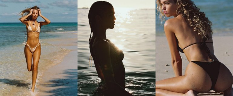 Фото: Дафна Груневельд позирует в купальниках