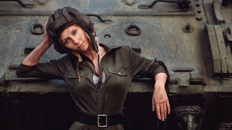 Фото: Девушка-танкист в мире игры World of Tanks 🎮