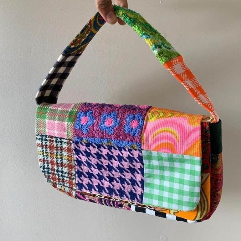 Идеи для создания уникальной сумки из лоскутков ткани