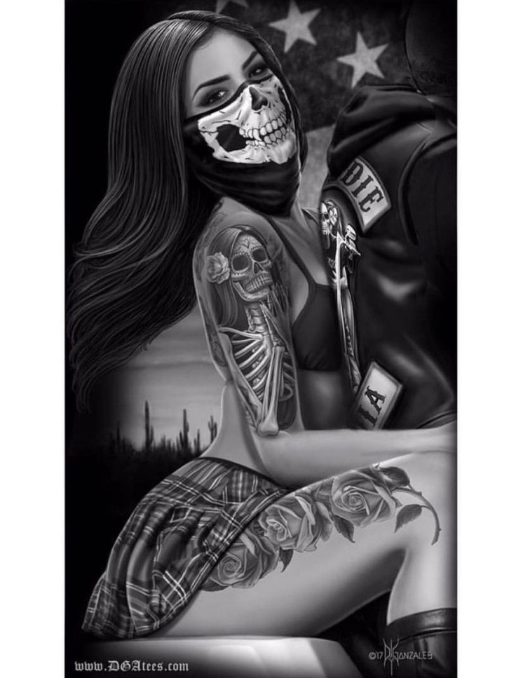 Искусство с черепом: татуировки, рисунки, грим и арт