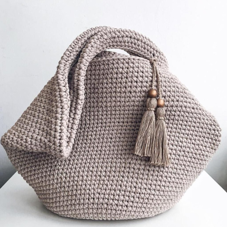 Модные вязаные сумки