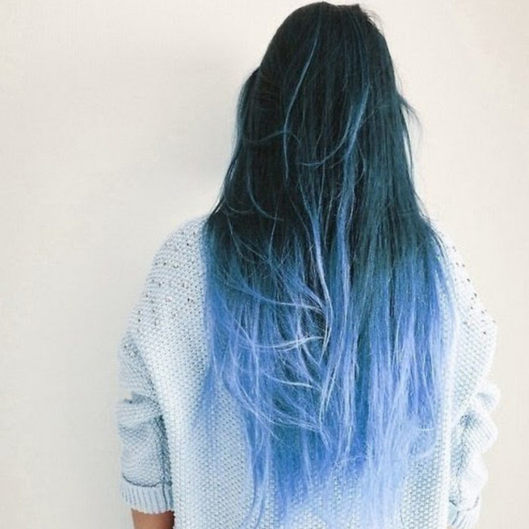 Синие кончики волос: стильный тренд или экстравагантный акцент?