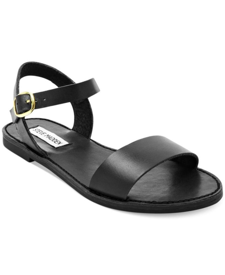 Женские черные кожаные босоножки: модные тренды и стильные модели